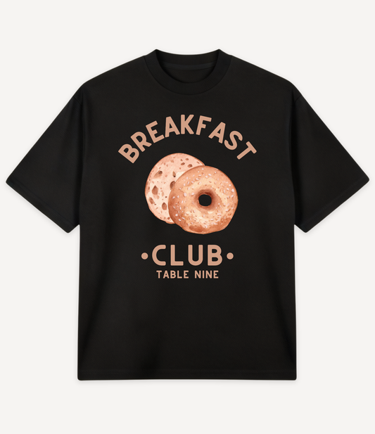 BREAKFAST CLUB BAGELS OVERSIZED T-SHIRT