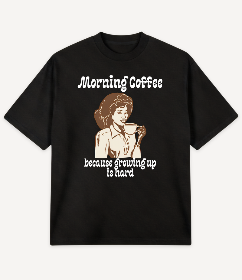 MORNING COFFEE OVERSIZED T-SHIRT