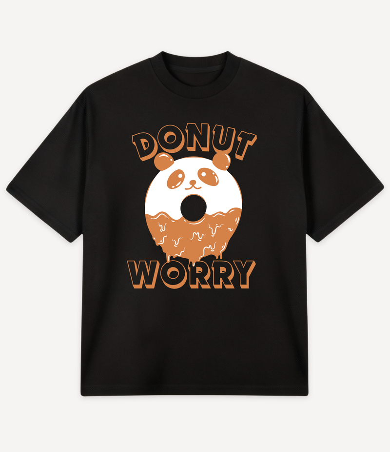 DONUT WORRY PANDA OVERSIZED T-SHIRT