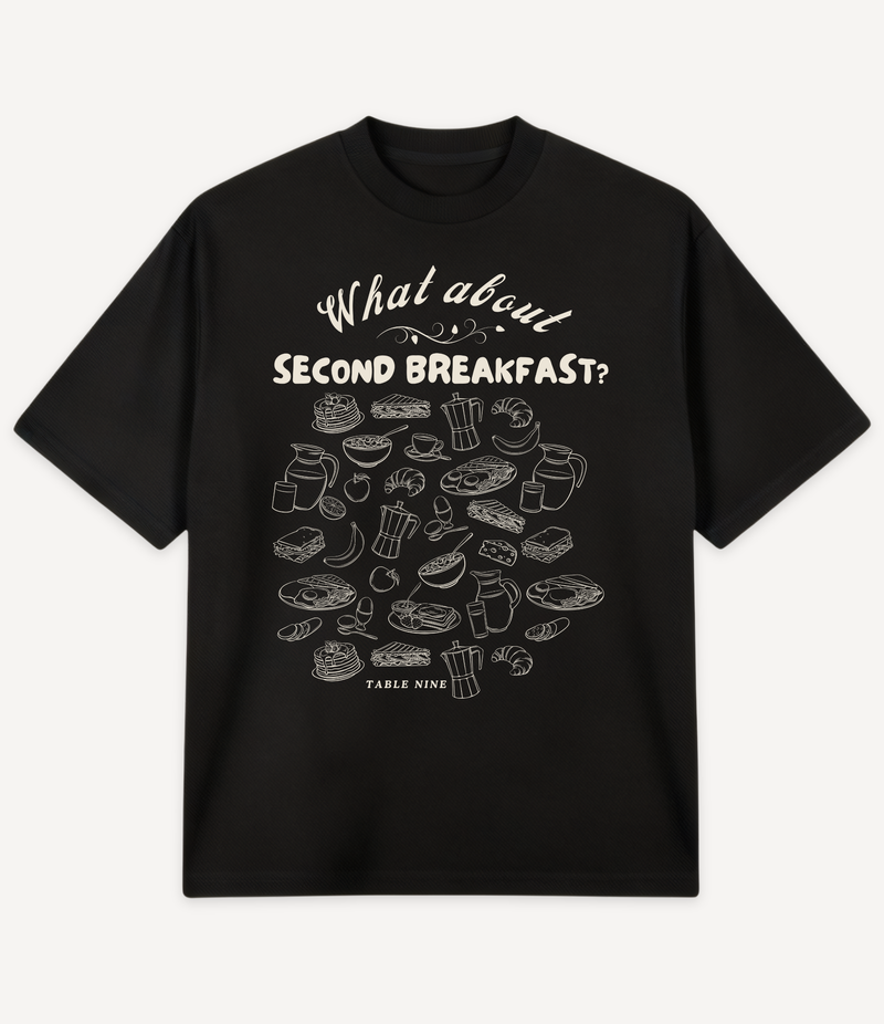 SECOND BREAKFAST OVERSIZED T-SHIRT
