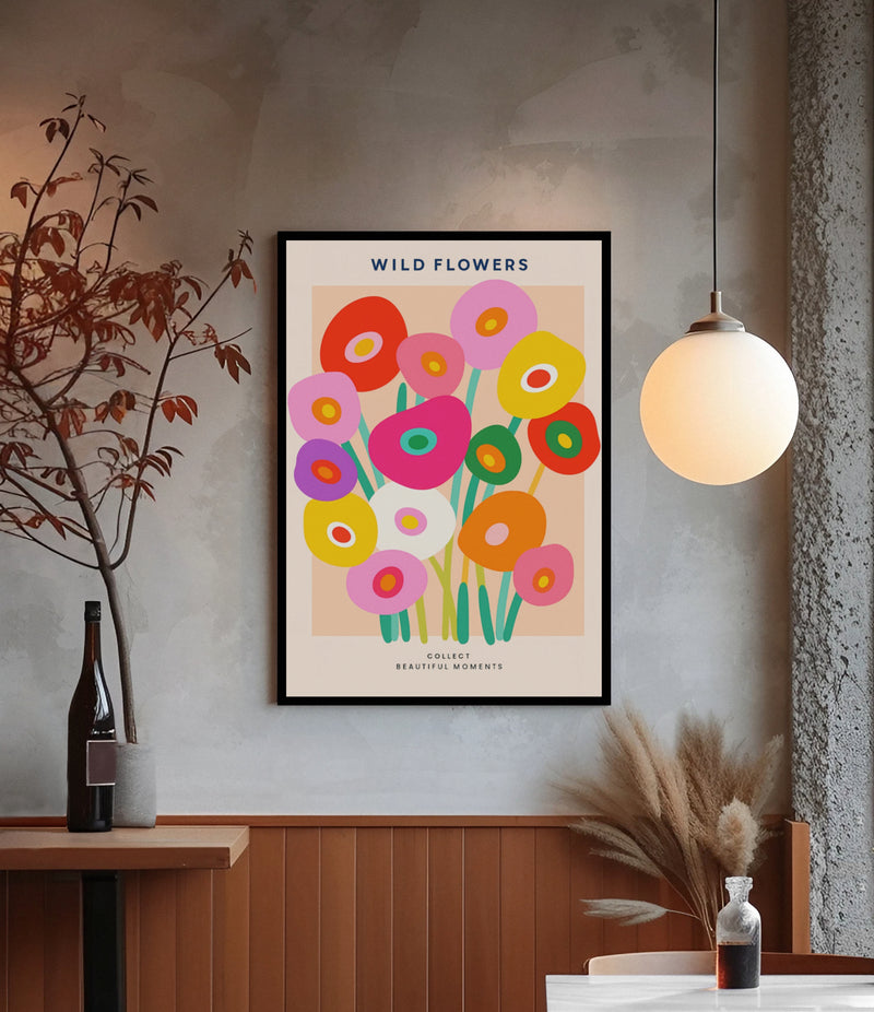 COLORFUL WILDFLOWER POSTER