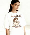 MORNING COFFEE OVERSIZED T-SHIRT - Image 1