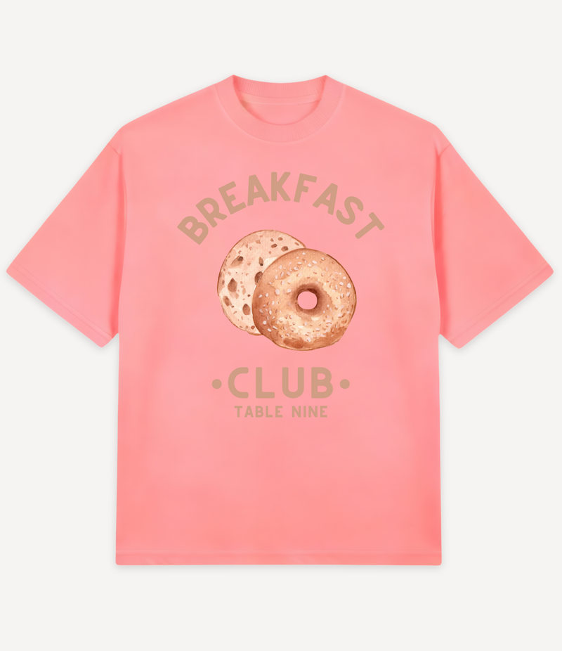 BREAKFAST CLUB BAGELS OVERSIZED T-SHIRT