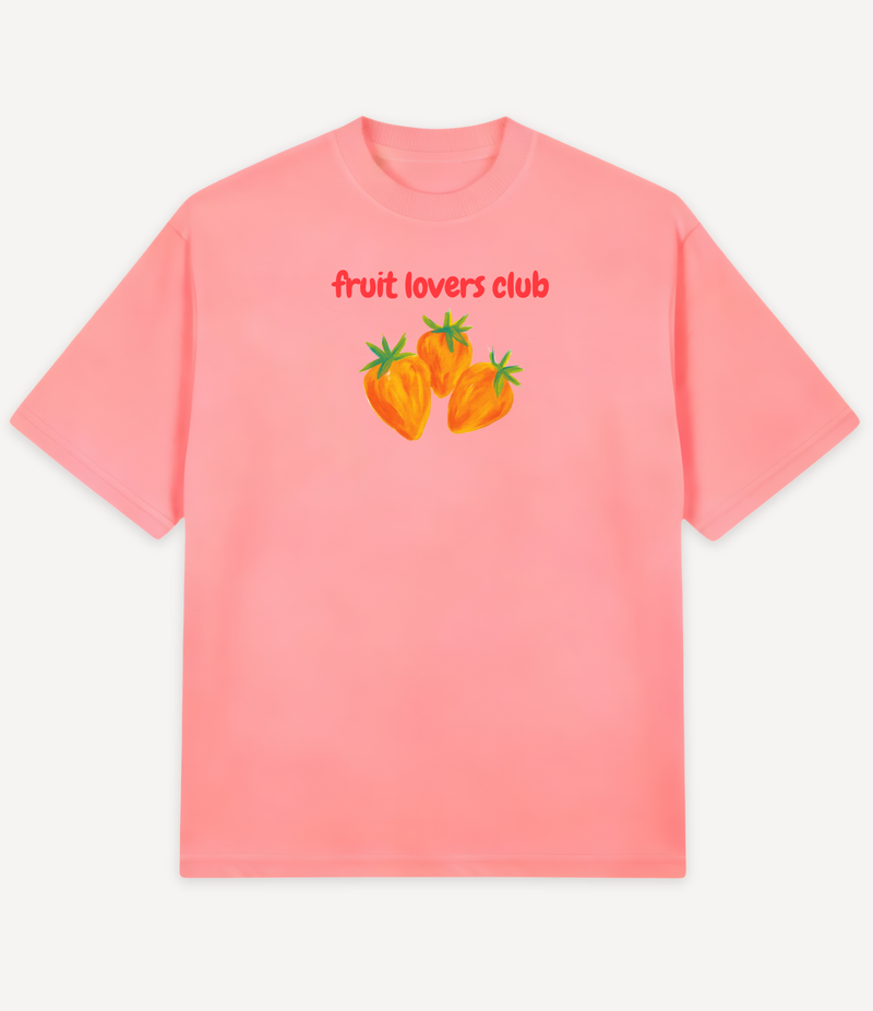 FRUIT LOVERS CLUB SMALL OVERSIZED T-SHIRT
