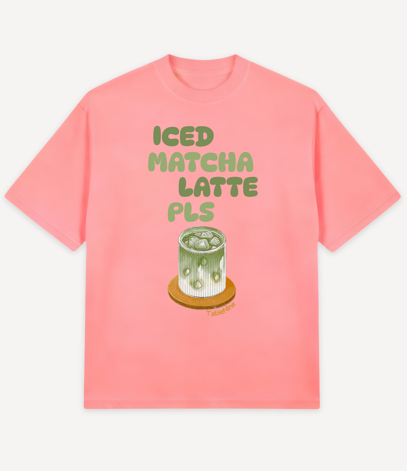 ICED MATCHA LATTE OVERSIZED T-SHIRT