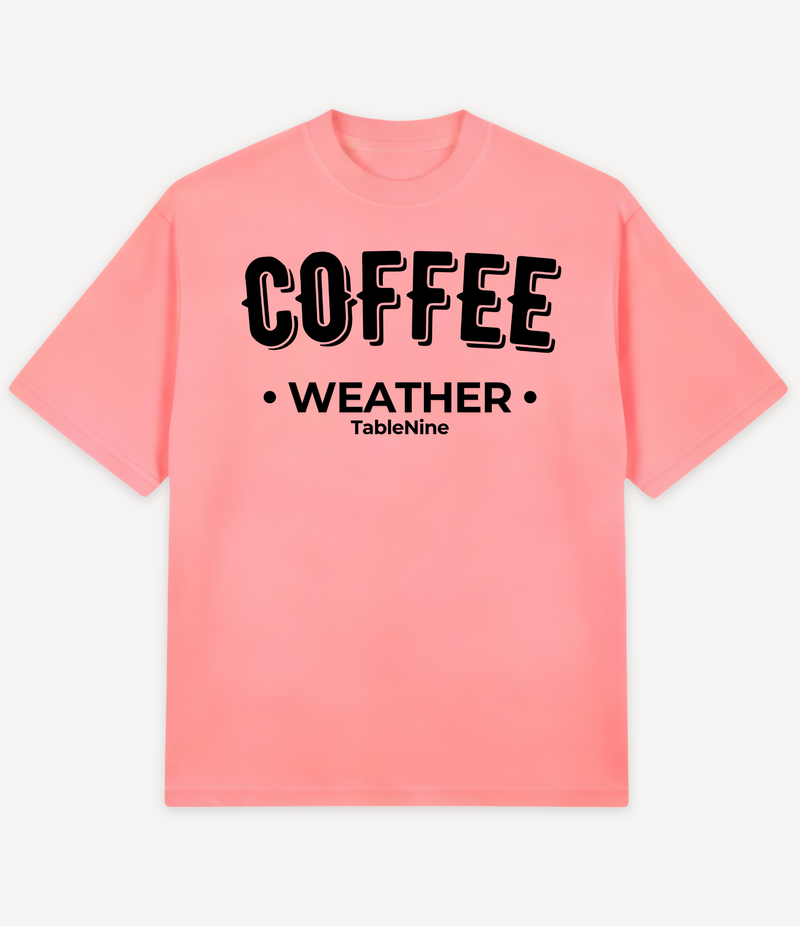 COFFEE WEATHER OVERSIZED T-SHIRT