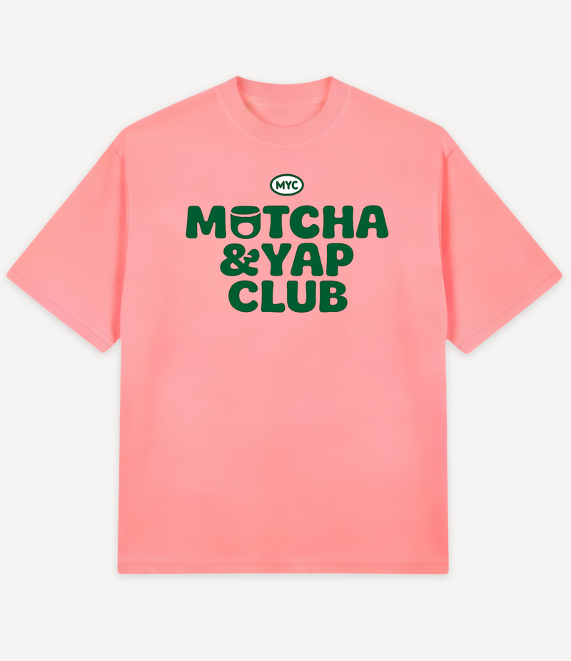 MATCHA & YAP CLUB OVERSIZED T-SHIRT