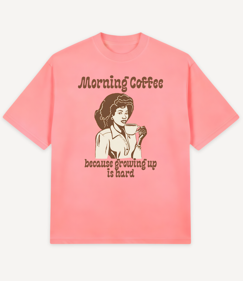 MORNING COFFEE OVERSIZED T-SHIRT