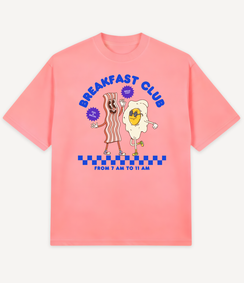 BREAKFAST EGG CLUB OVERSIZED T-SHIRT