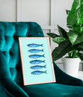 FISH POSTER IN BLAU - Image 2