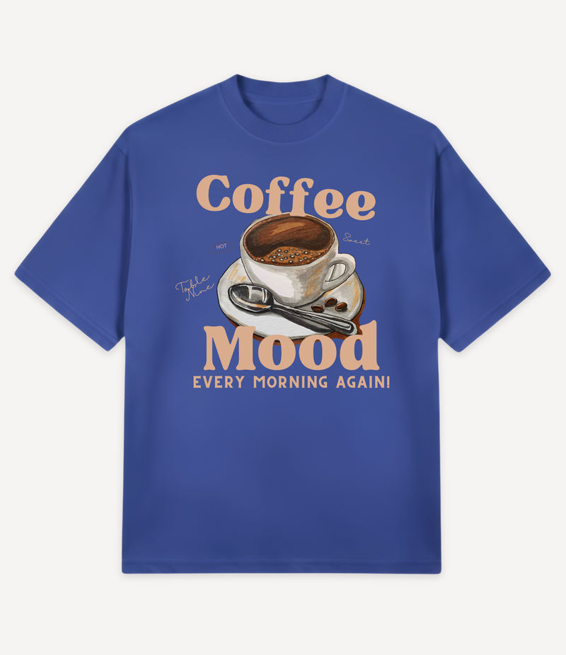 COFFEE MOOD OVERSIZED T-SHIRT