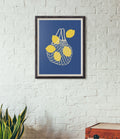 LEMON NET POSTER IN BLAU - Image 2