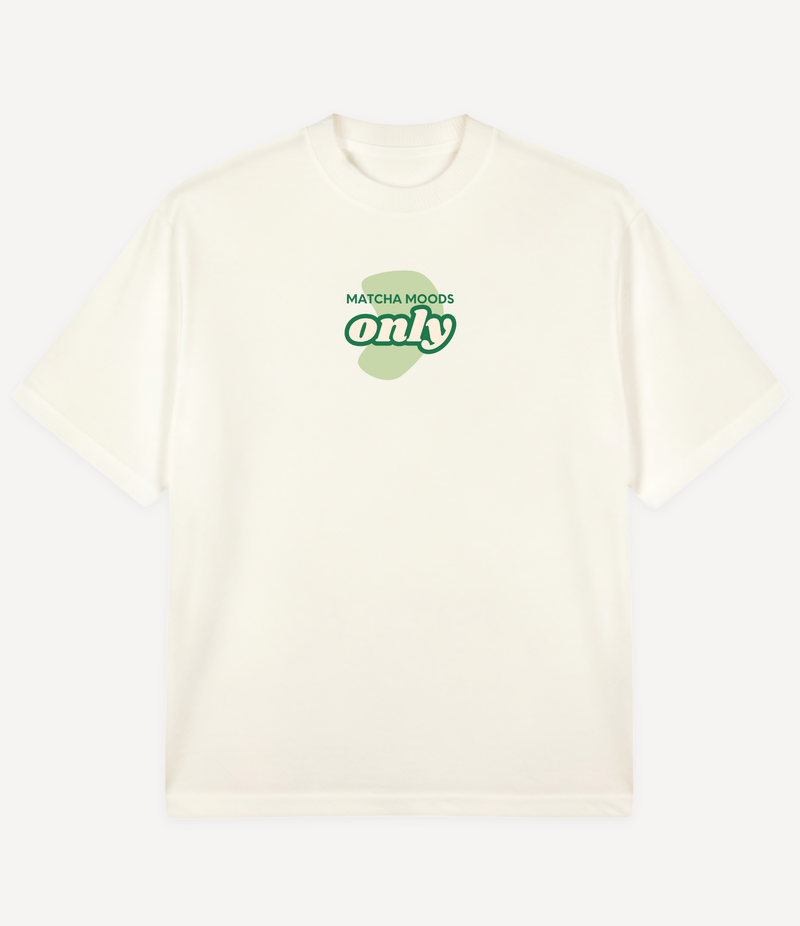 MATCHA MOODS ONLY GREEN OVERSIZED T-SHIRT