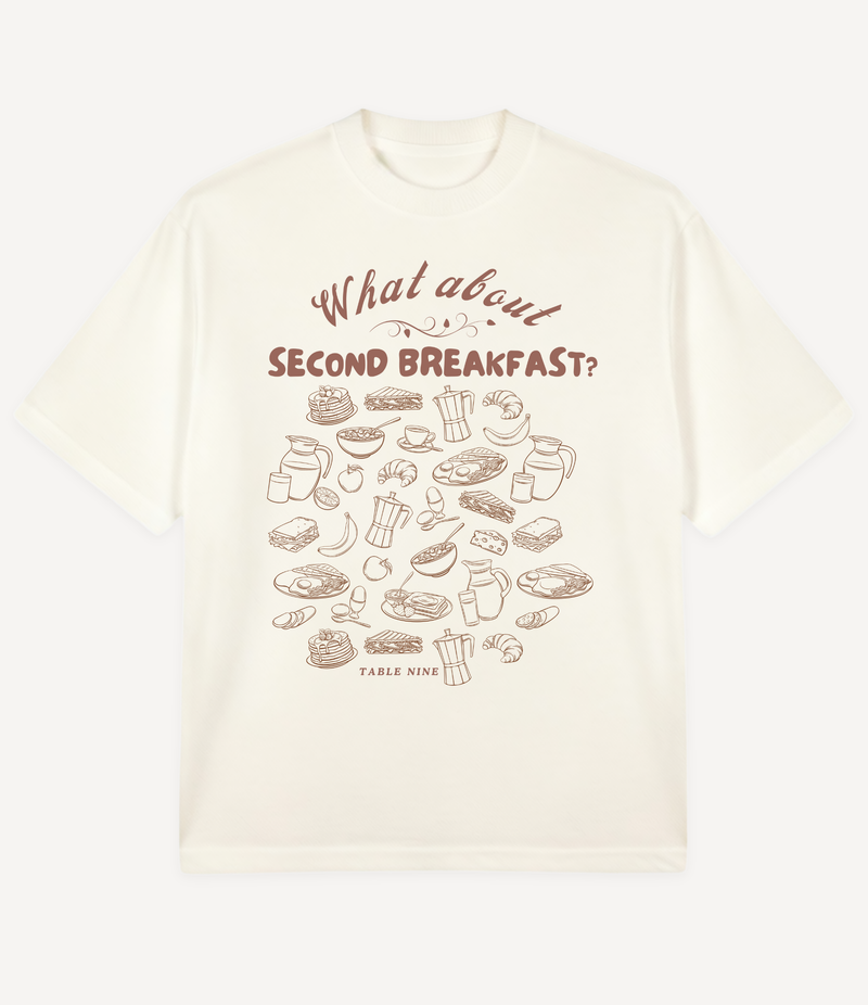 SECOND BREAKFAST OVERSIZED T-SHIRT