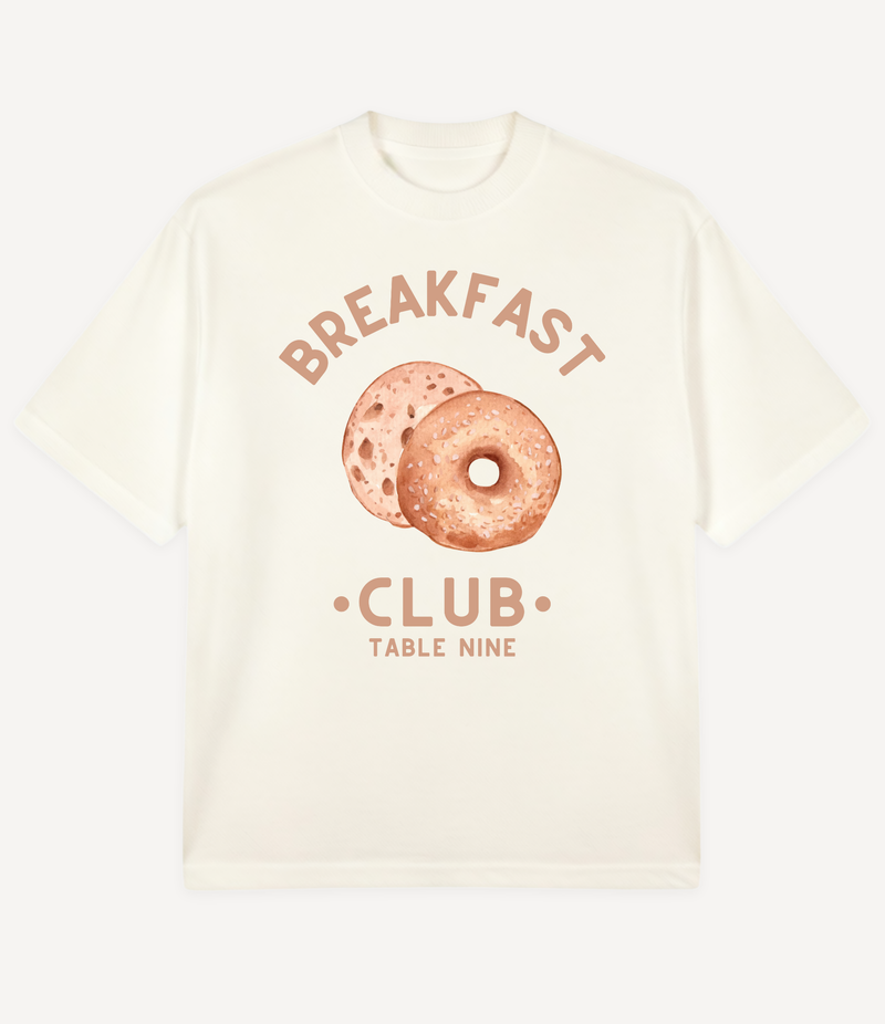 BREAKFAST CLUB BAGELS OVERSIZED T-SHIRT