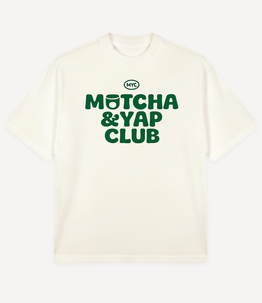 MATCHA & YAP CLUB OVERSIZED T-SHIRT