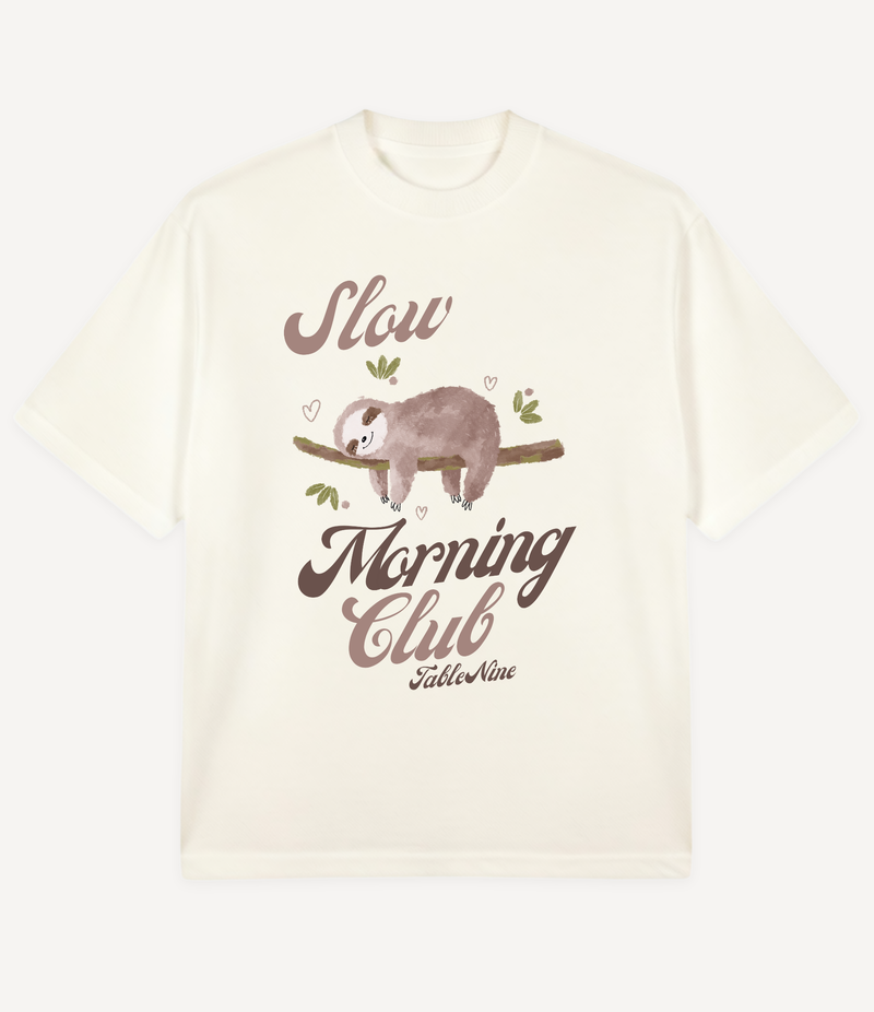 SLEEPING SLOTH OVERSIZED T-SHIRT