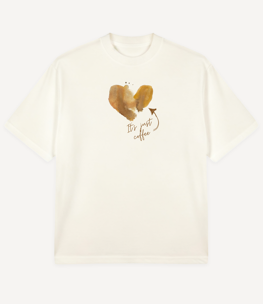 IT'S JUST COFFEE OVERSIZED T-SHIRT