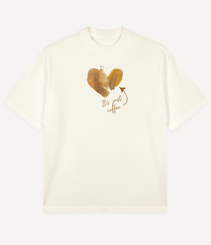 IT'S JUST COFFEE OVERSIZED T-SHIRT