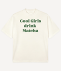 COOL GIRLS DRINK MATCHA OVERSIZED T-SHIRT - Image 3