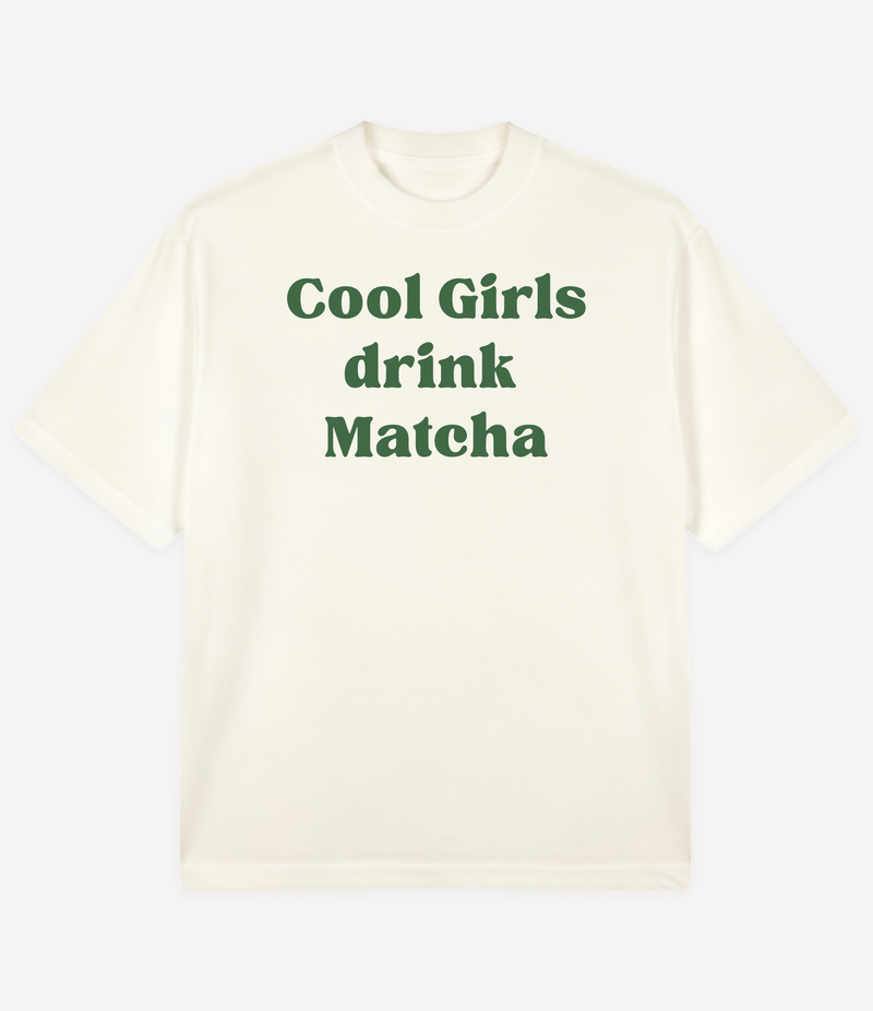 COOL GIRLS DRINK MATCHA OVERSIZED T-SHIRT