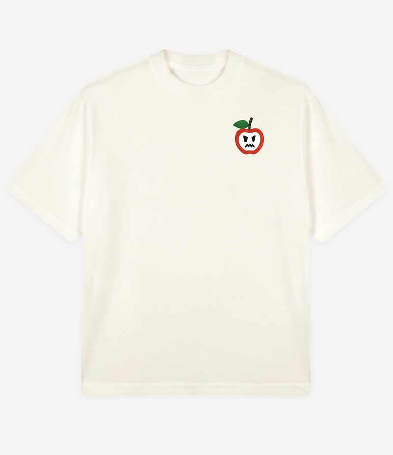 MAD APPLE OUTLINE OVERSIZED T-SHIRT