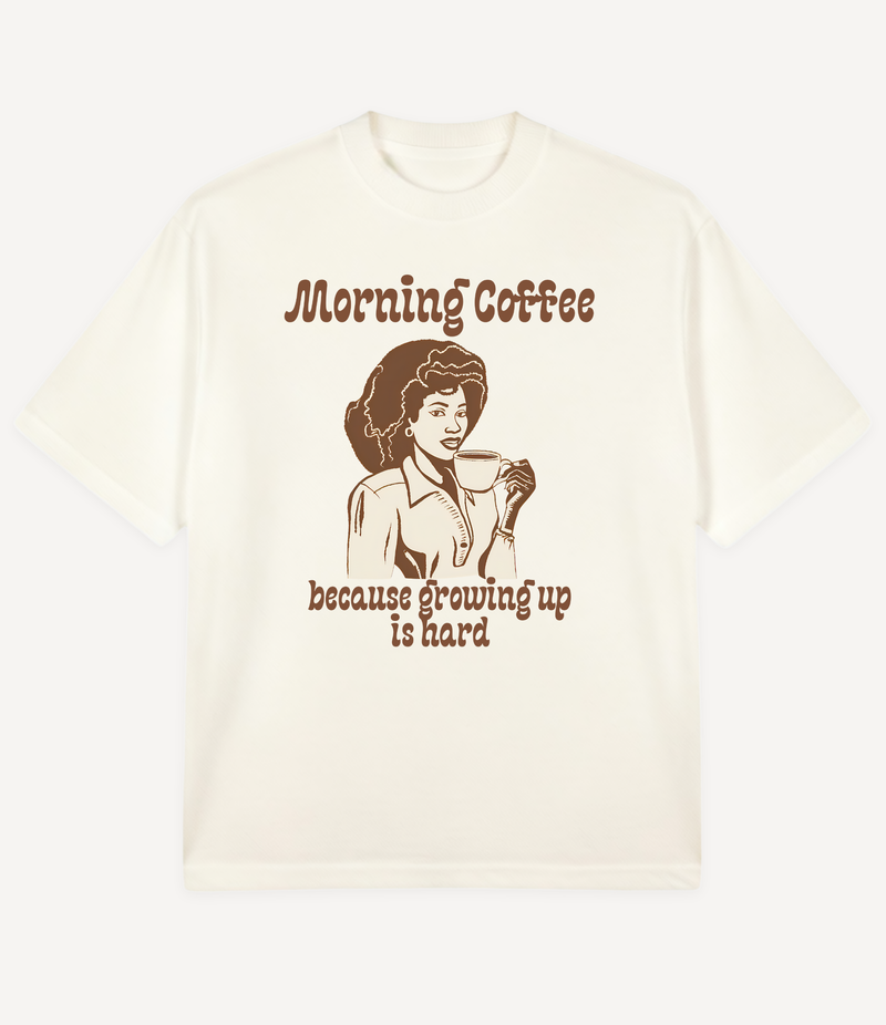 MORNING COFFEE OVERSIZED T-SHIRT