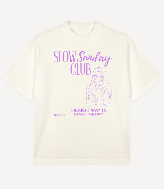 SLOW SUNDAY OVERSIZED T-SHIRT