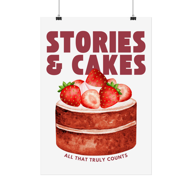 STRAWBERRY CAKE POSTER