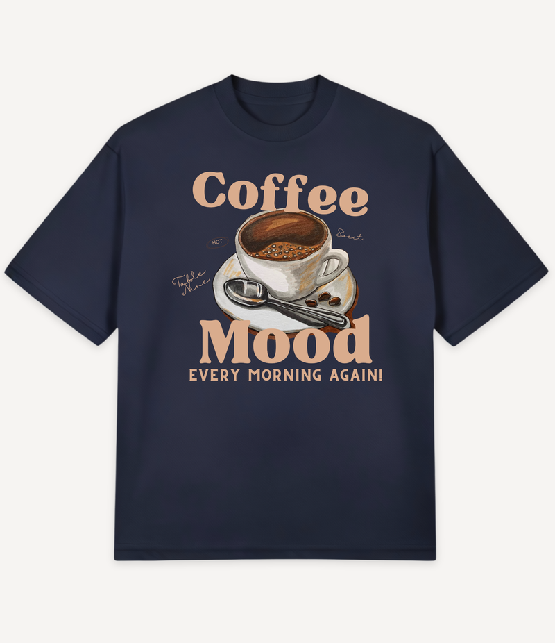 COFFEE MOOD OVERSIZED T-SHIRT