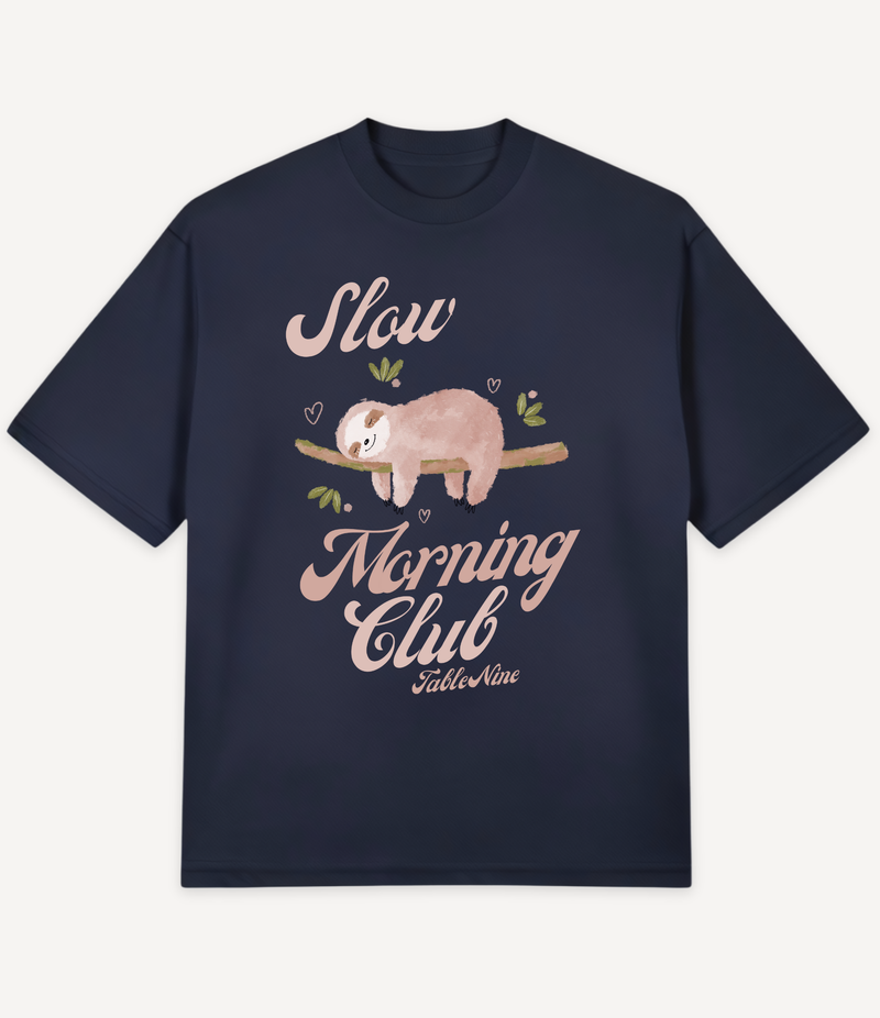 SLEEPING SLOTH OVERSIZED T-SHIRT