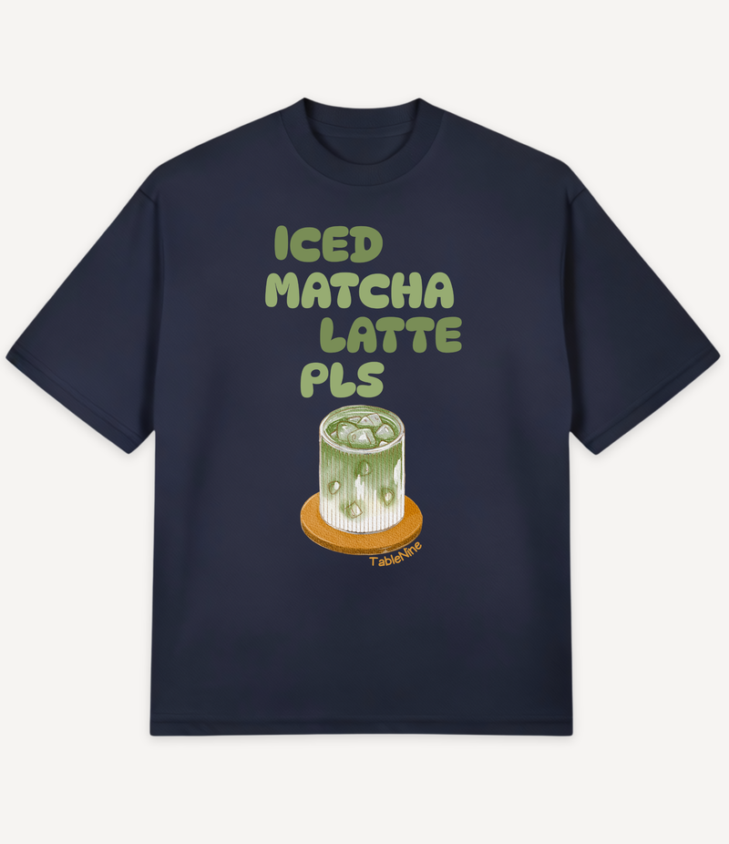 ICED MATCHA LATTE OVERSIZED T-SHIRT