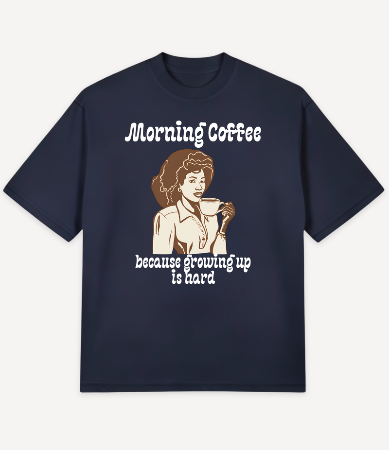 MORNING COFFEE OVERSIZED T-SHIRT