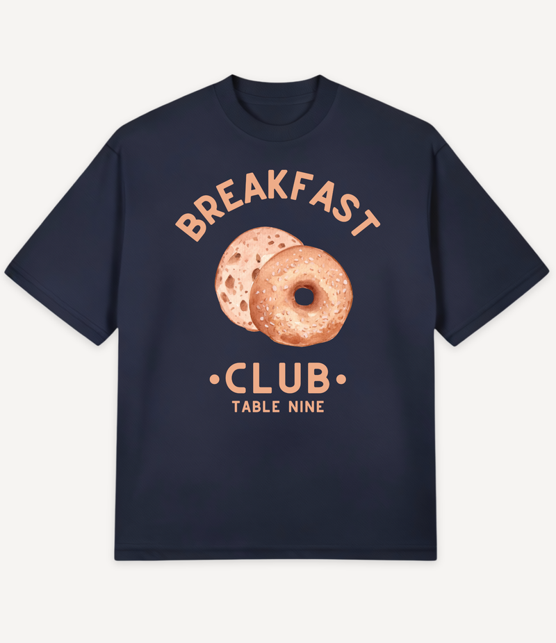 BREAKFAST CLUB BAGELS OVERSIZED T-SHIRT