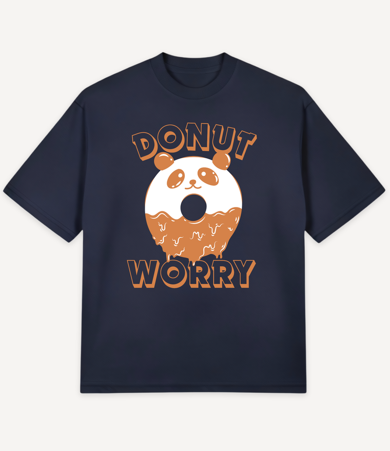 DONUT WORRY PANDA OVERSIZED T-SHIRT