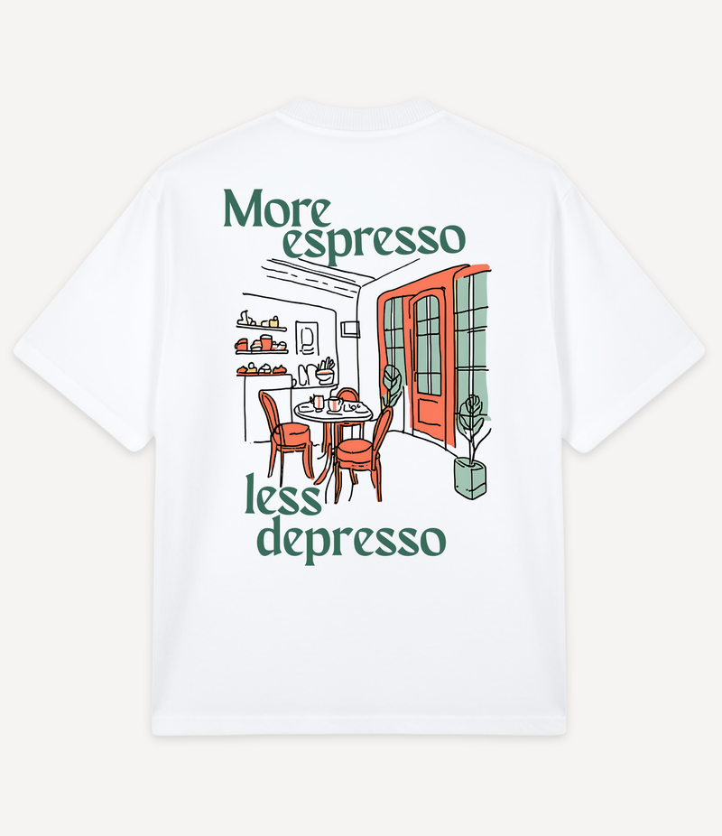 MORE ESPRESSO LESS DEPRESSO OVERSIZED T-SHIRT