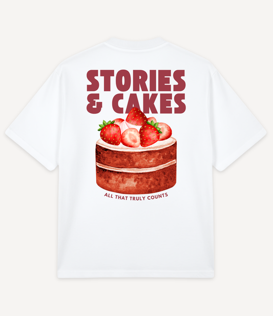 STORIES AND CAKES OVERSIZED T-SHIRT