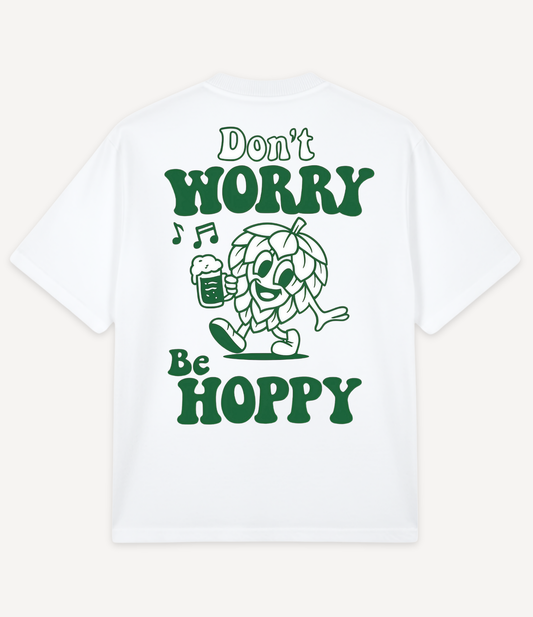 DON'T WORRY BE HOPPY OVERSIZED T-SHIRT