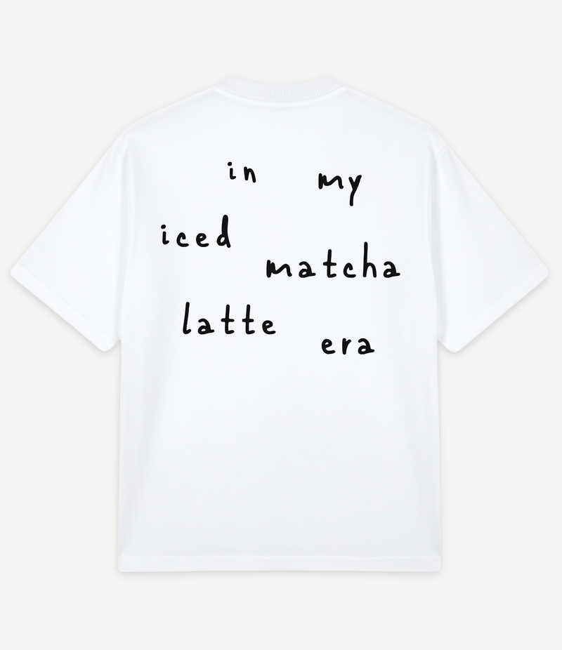 IN MY ICED MATCHA LATTE ERA OVERSIZED T-SHIRT