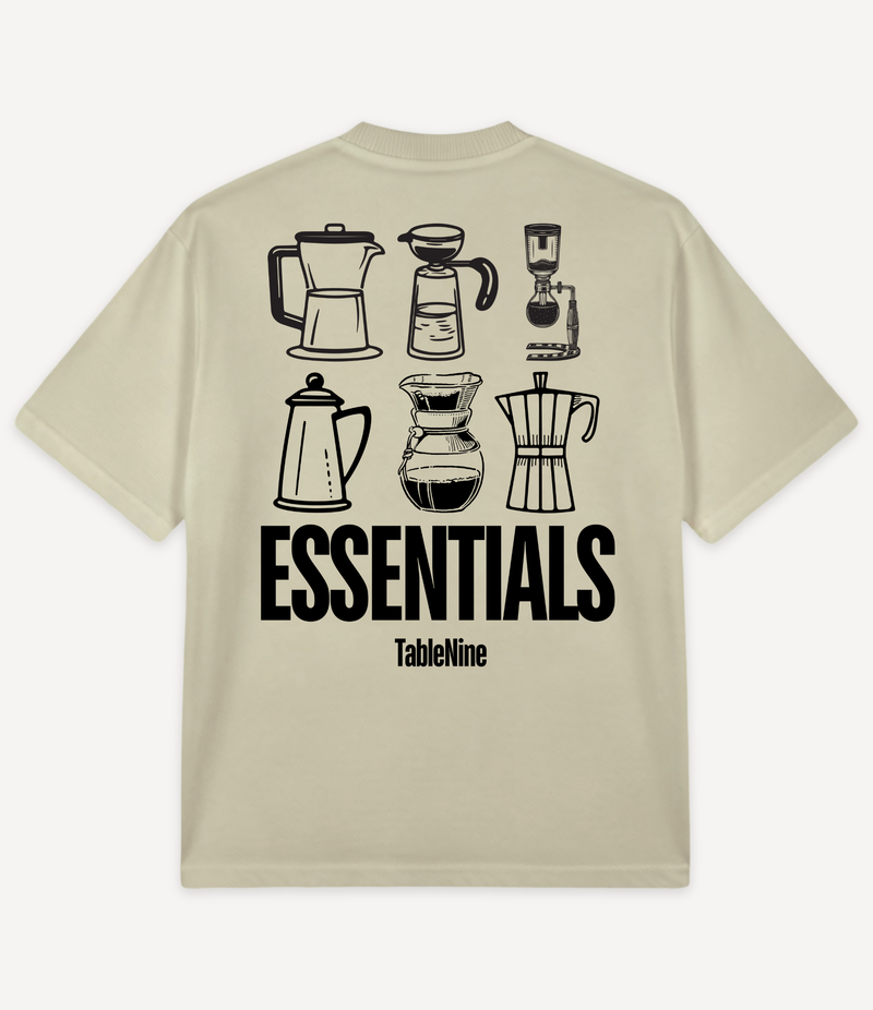 COFFEE ESSENTIALS OVERSIZED T-SHIRT