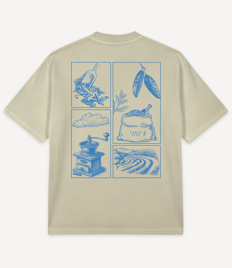 COFFEE BEANS OVERSIZED T-SHIRT