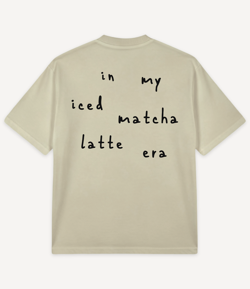 IN MY ICED MATCHA LATTE ERA OVERSIZED T-SHIRT