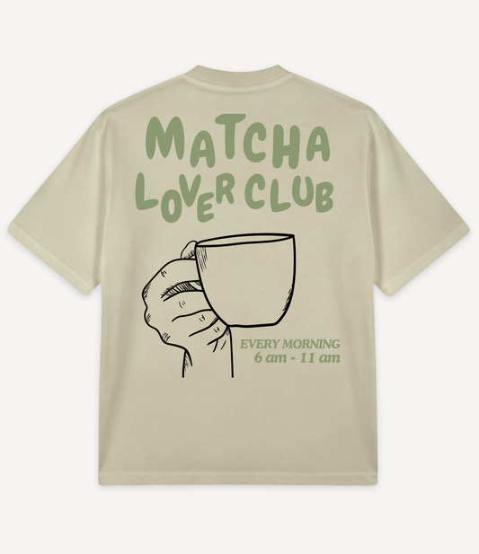 MATCHA LOVER CLUB OVERSIZED T-SHIRT