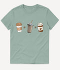 3 COFFEE CUPS T-SHIRT - Image 4