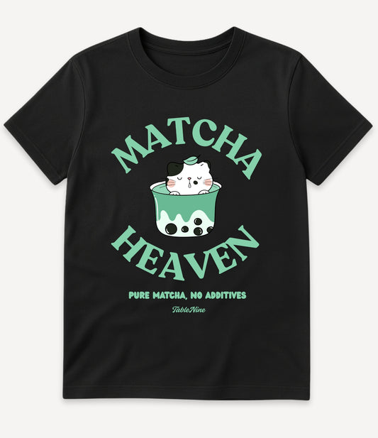 CAT MATCHA HEAVEN T-SHIRT