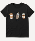 3 COFFEE CUPS T-SHIRT - Image 3
