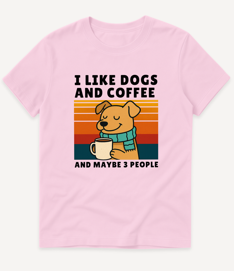 I LIKE DOGS AND COFFEE T-Shirt