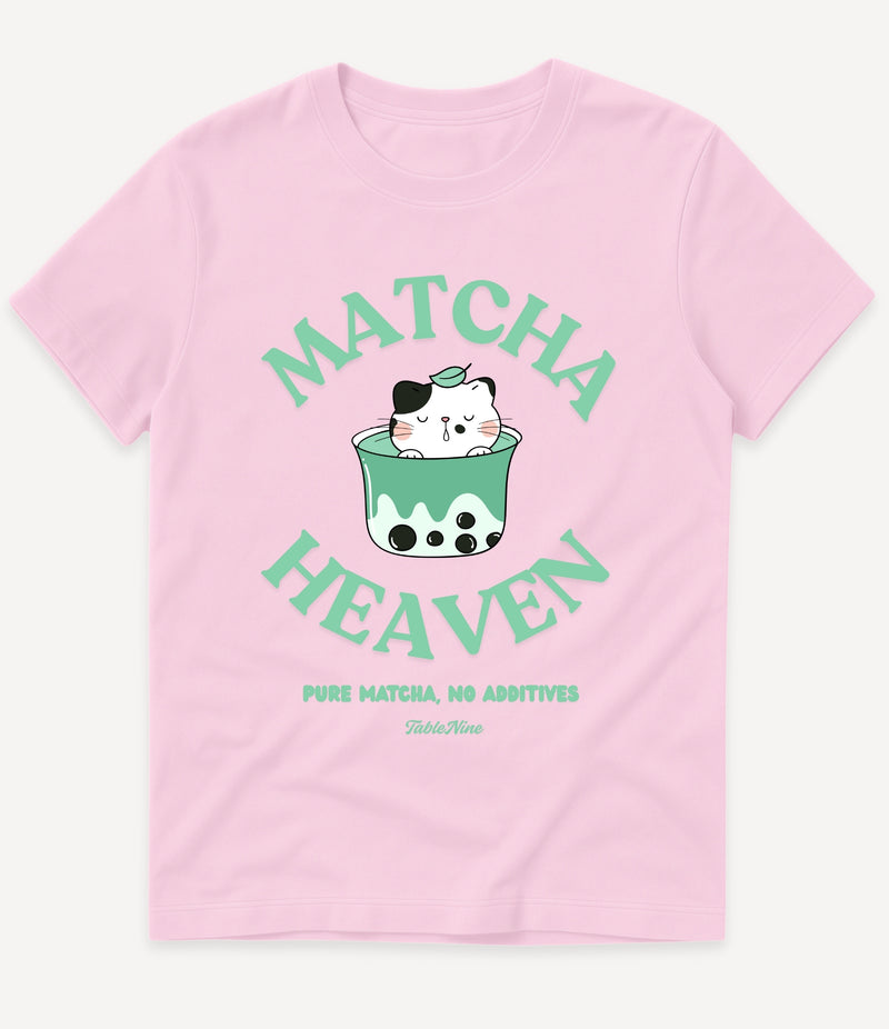 CAT MATCHA HEAVEN T-SHIRT