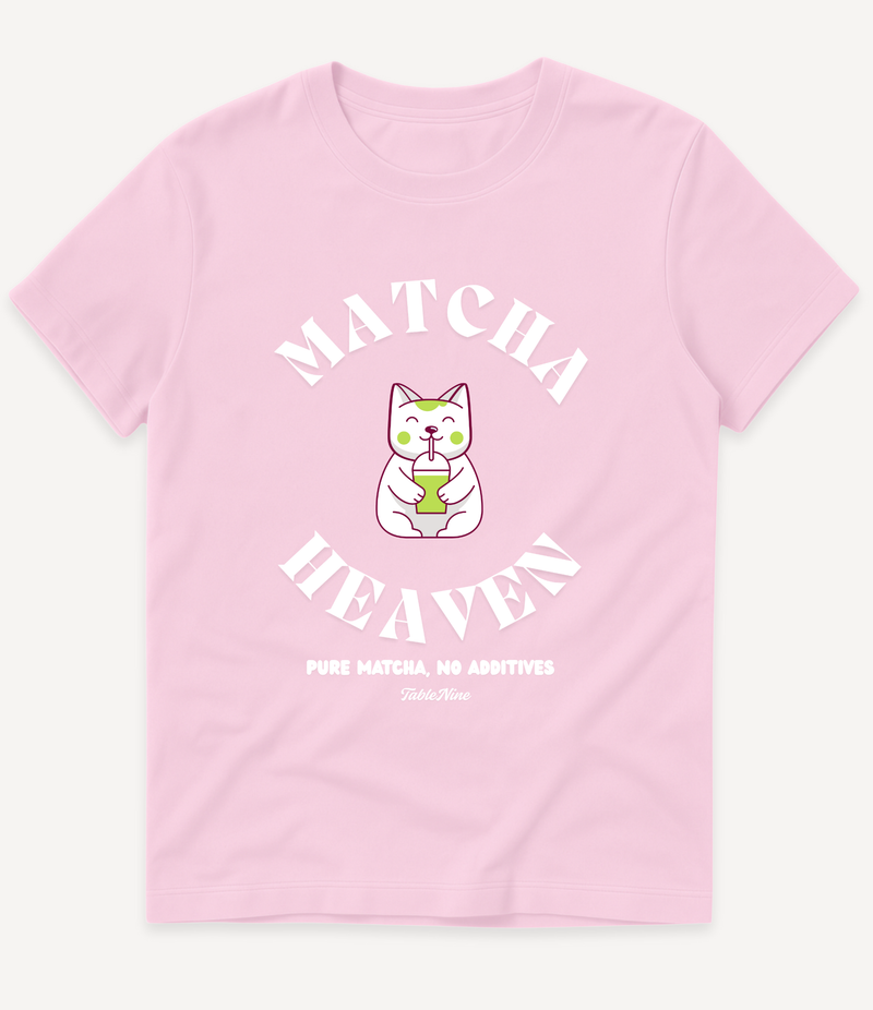 CUTE MATCHA CAT T-SHIRT