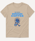 DRINK COFFEE BLUE T-SHIRT - Image 2